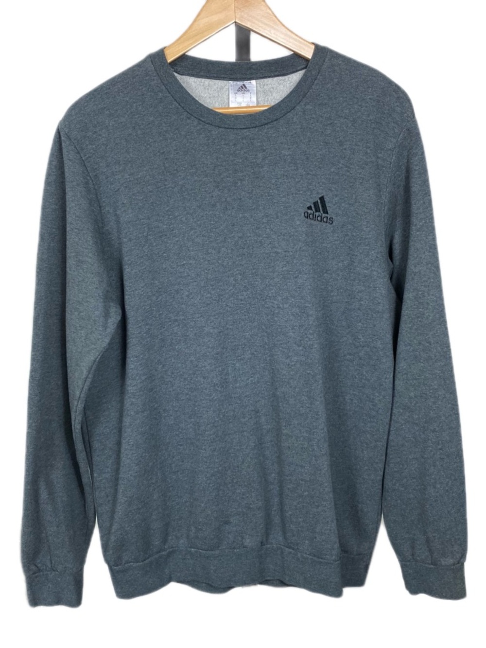 Adidas Gray Crewneck Sweatshirt Classic Fit Unisex Pullover